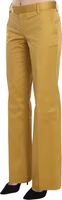 Mustard Yellow Straight Formal Trousers Pants 2