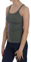Green Sleeveless Spaghetti Tank T-Shirt Blouse 2