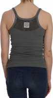 Green Sleeveless Spaghetti Tank T-Shirt Blouse 3
