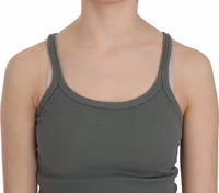 Green Sleeveless Spaghetti Tank T-Shirt Blouse 4