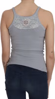Light Grey Sleeveless Spaghetti Strap Blouse 4