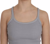 Light Grey Sleeveless Spaghetti Strap Blouse 5