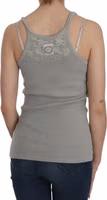 Grey Sleeveless Spaghetti Strap Shirt 3