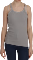 Grey Sleeveless Spaghetti Strap Shirt 5