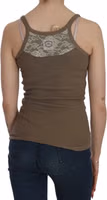 Brown Sleeveless Spaghetti Strap Top 2