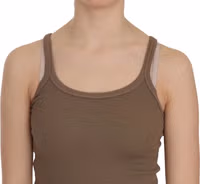 Brown Sleeveless Spaghetti Strap Top 3