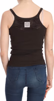 Dark Brown Sleeveless Spaghetti Strap Blouse 4