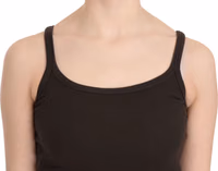 Dark Brown Sleeveless Spaghetti Strap Blouse 5