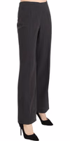 Black Striped Cotton Sretch Dress Trousers Pants 2