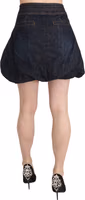 Blue Jeans Denim Cotton Stretch A-line Mini 3