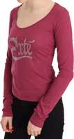 Pink Exte Crystal Embellished Long Sleeve Top 2