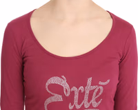 Pink Exte Crystal Embellished Long Sleeve Top 4