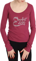 Pink Exte Crystal Embellished Long Sleeve Top 5