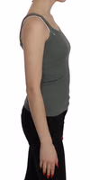 Green Spaghetti Strap Slim Fit Casual Tank Top Blouse 4