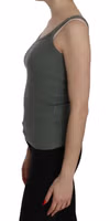 Green Spaghetti Strap Slim Fit Casual Tank Top Blouse 5