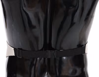 White Men Waist Belt 100% Silk Cummerbund 1