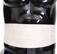White Men Waist Belt 100% Silk Cummerbund 3