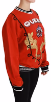 Red Queen Sequined Love Pullover Sweater 2