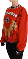 Red Queen Sequined Love Pullover Sweater 3