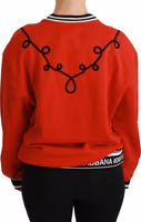 Red Queen Sequined Love Pullover Sweater 4