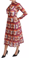 Purple Silk Bellezza A-Line Gown Dress 3