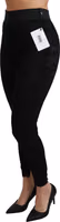 Black Lace Skinny High Waist Cotton Pants 4