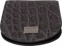 Gray Exotic Skin Condom Case Holder Pocket Wallet 3