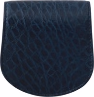 Blue Holder Pocket Wallet Blue Exotic Skin Condom Case 2