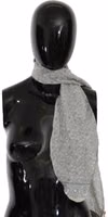 Cotton Beige Blue Fantasy Print Scarf 3