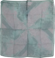 Green Silk Shawl Foulard Wrap Scarf 2