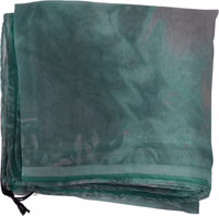 Green Silk Shawl Foulard Wrap Scarf 3
