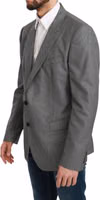 Gray Slim Fit Formal MARTINI Blazer 1