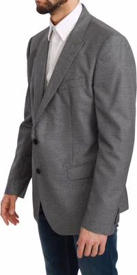 Gray Slim Fit Formal MARTINI Blazer
