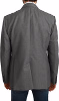 Gray Slim Fit Formal MARTINI Blazer 2