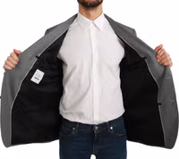 Gray Slim Fit Formal MARTINI Blazer 5