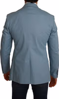 Blue Slim Fit Coat Jacket MARTINI Blazer 2