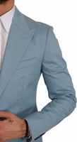 Blue Slim Fit Coat Jacket MARTINI Blazer 4