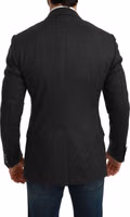 Gray NAPOLI Slim Fit Jacket Wool Blazer 3