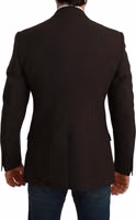 Brown Slim Fit Coat Jacket MARTINI Blazer 2