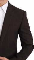 Brown Slim Fit Coat Jacket MARTINI Blazer 4