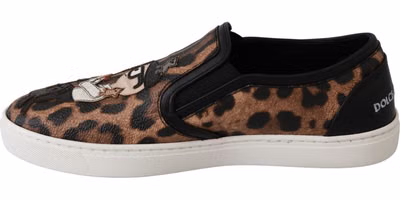 Leather Leopard #dgfamily Loafers Shoes