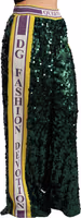 Green Sequin Trousers Queens Angel Pants 2