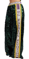 Green Sequin Trousers Queens Angel Pants 3