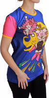Purple PIG SUPERGIRL Top Cotton T-shirt 1