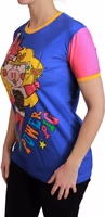 Purple PIG SUPERGIRL Top Cotton T-shirt 2
