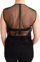 Black Floral Brocade Top Gilet Waistcoat 3