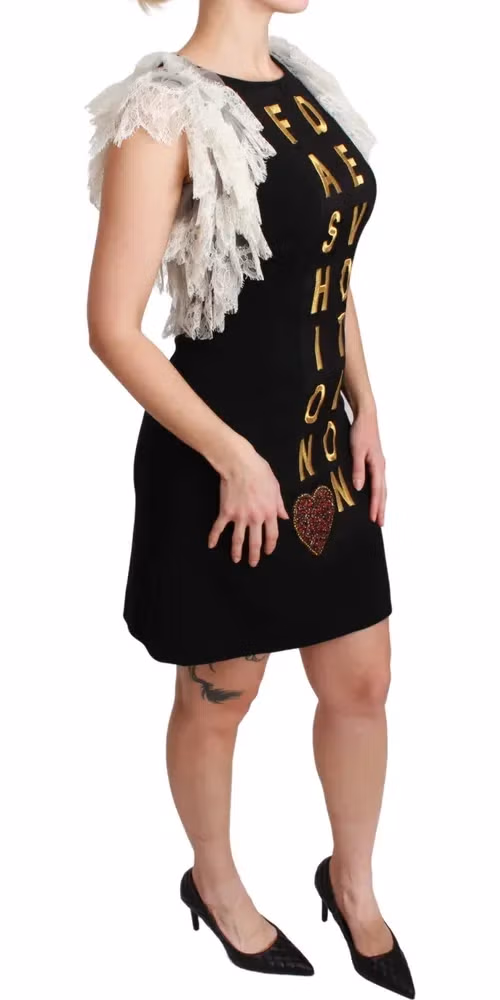 Black Fashion Devotion Sheath Mini Dress