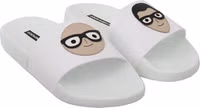 White Leather #dgfamily Slides Shoes Sandals 3