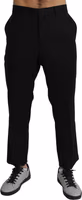 Black Cotton Wool Formal Dress Pants 3