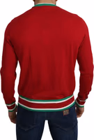 Red Wool Silk Pig of the Year Sweater 2